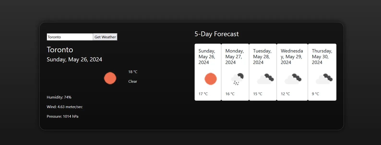 Weather App with React