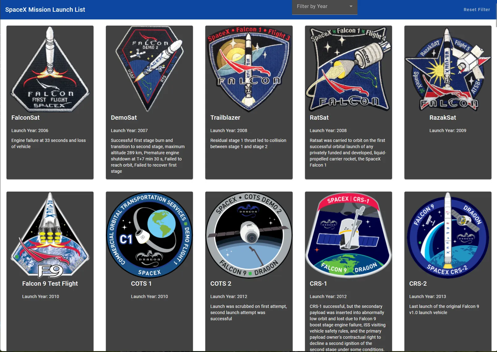 SpaceX Launch Tracker with Angular